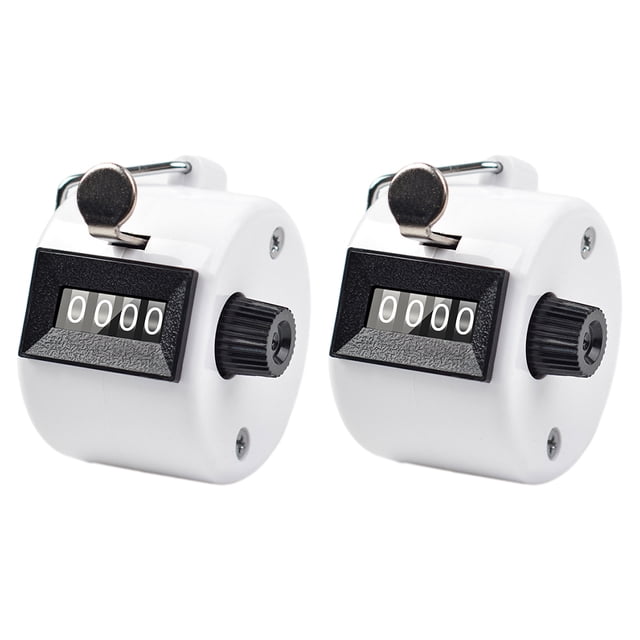 maskred 2pcs Materials Unisex Manual Counting Tally For Clear Scale Clear Accurate Scale White 1Set