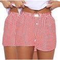 thumbnail image 2 of Shorts pour Femmes, Femmes Mignon Confortable Taille Élastique Bas Nouvelle Mode Imprimé Décontracté Short, 2 of 5