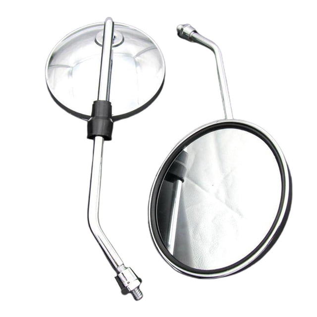 Miulika Motorcycle Mirrors Universal 8mm Round Motorcycle Rear View Side Mirrors Handle Bar for Mountain Bike Dirt Bike ATV