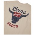 thumbnail image 5 of Coors Banquet Rodeo Logo Distressed Front and Back Natural T-Shirt-2XLarge, 5 of 5
