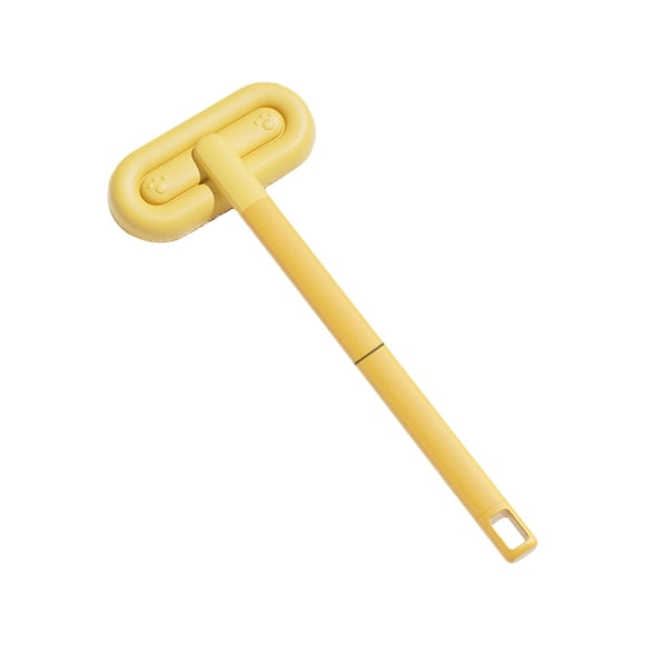 Yellow Yellow Pet Hair Removal Brush For Cats And Dogs Double Sided Dehairing For Carpet Furniture Clothes Long Handle 17.52X7.09 Inches