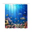 thumbnail image 1 of Agiferg Printed Shower Curtain Polyester Waterproof And Mildew-proof Bathroom Waterproof And Mildew-proof Partition Curtain 150X180CM, 1 of 1