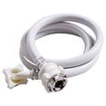 thumbnail image 1 of icolorfuled Tuyau d'Alimentation en Eau pour Laveuse en PVC et Acier Inoxydable Durable et Antidéflagrant pour Machine à Laver 1,5 m Blanc, 1 of 6