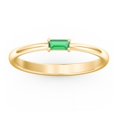 thumbnail image 2 of East-West Stackable Baguette Ring in 10K Yellow Gold, 2 of 3