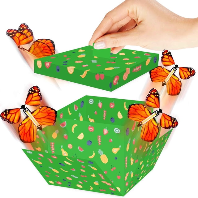 Ovzne Polygonal Gift Box Surprise Box Flying Box Butterflies Box Explosion Holiday Gift Box On Clearance