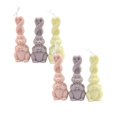 thumbnail image 1 of Oleegame 2PC Cookie Mold Holiday Rabbit Candle Silicon Rabbit Candle DIY Bunny Epoxy Soap Tool Easter Home Decoration White, 1 of 9