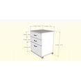 thumbnail image 2 of Nexera Essentials 3-Drawer Mobile File Cabinet, 2 of 2