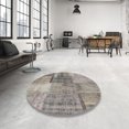 thumbnail image 3 of Ahgly Tapis d'Intérieur Rectangulaire Contemporain Patchwork Grès Brun, 9 Pieds x 12 Pieds, 3 of 6
