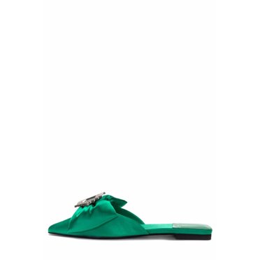 Jeffrey Campbell Women SIT_PRETTY SATIN Vert Argent
