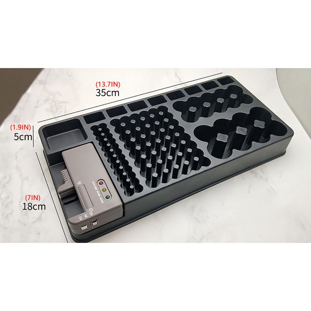 Battery Storage Box, Battery Tester, Battery Strength Indicator Capacity Tester