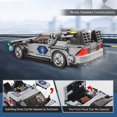 thumbnail image 3 of Bamboohart 392 PCS Car Building Block Set for Back to the Future Time Machine Car Building Kit, 3 of 8