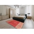 thumbnail image 4 of Ahgly Company Indoor Rectangle Abstract Red Abstract Area Rugs, 3' x 5', 4 of 6