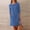 01 Bleu, variante sur Weiqiqre Robe Athlétique pour Femmes Décontractée d'Été Confortable Longueur Genou Robes Chemise avec Poches Classique Unie à Manches Longues