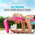 thumbnail image 3 of Ostrich The Ladies Comfort Lounger, Foldable Beach Pool Tanning Chair, Pink, 3 of 13