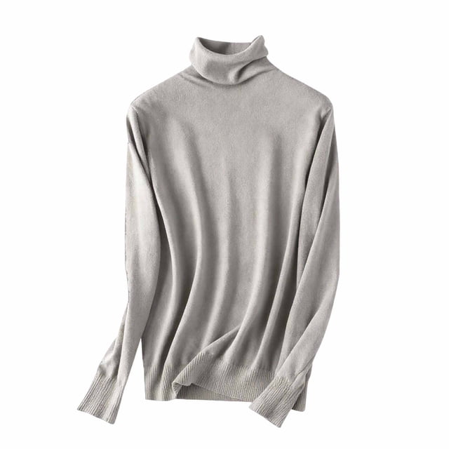 BLVB Hauts à Manches Longues Col Roulé pour Femmes sous-Vêtements Thermiques Couche de Base Automne Hiver Chandail Chemises Chandail