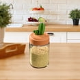 thumbnail image 2 of A1 Compact Glass Seasoning Dispenser With Measuring Lid Kitchen Pantry Organizer For Herbs Spices Cooking Essentials #040U0, 2 of 6
