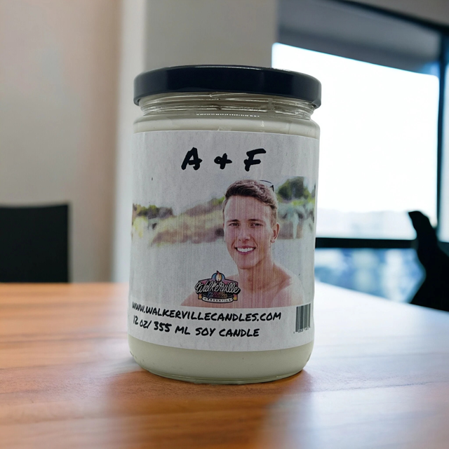 A & F 12.5 oz/ 375 ml Coconut Soy Candle Wood Wick