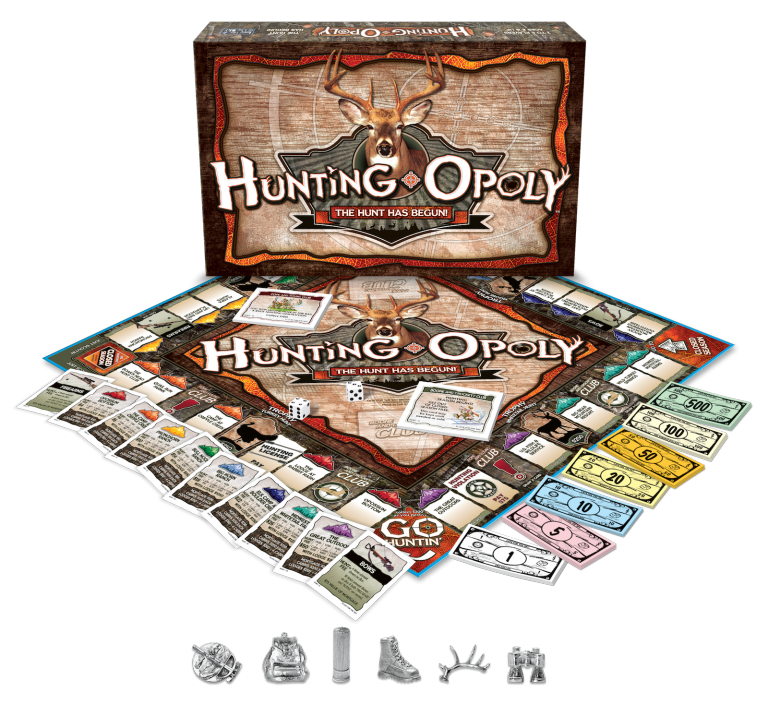 Hunting-Opoly Board Game by Late for the Sky, 2-6 Player, Ages 8 & up