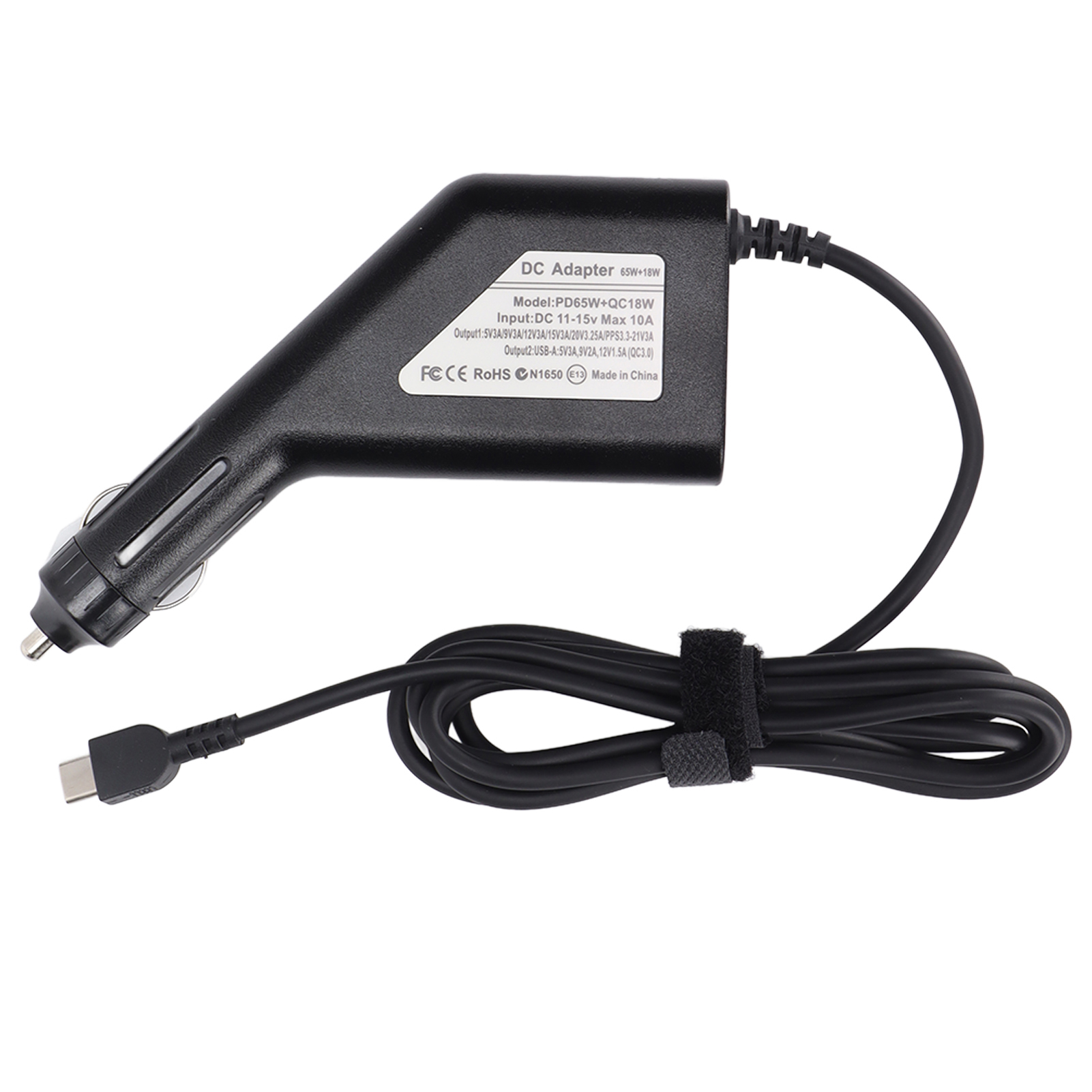 Car Adapter, Multiple  Functions Smart Chip Fast Charging 65W Laptop Car Charger  for  for SUVs for Tricycles