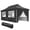 Grey, variant on Outsunny 20x10 Adjustable Pop Up Canopy Tent w/ Sidewall, Carry Bag, White