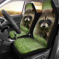 thumbnail image 2 of ORUYROP Seat Covers for Cars Universal Fit Custom Racoon 3D Print Front Car Seat Covers Set of 2,Vehicle Seat Protector Car Mat Covers, 2 of 4