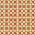 thumbnail image 1 of Ahgly Company Tapis d'Intérieur Lavable à la Machine, Carré, Transitionnel, Orange, Tapis de Zone, 6 Pieds Carré, 1 of 7