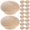 Beige, variant on Miangastore Round Hole Plugs 100Pack for Furniture and Home Improvement