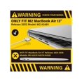 thumbnail image 3 of Compatible with MacBook Air 13.6 inch Case 2022 Model A2681 M2 Chip with Liquid Retina Display Touch ID, Protective Laptop Cover with Keyboard Cover Skin, 3 of 7