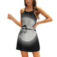 thumbnail image 1 of Moonlight Nature Guitare Nœud Cœur Robe Évasée Design Mode Grande Taille Robe Ample Guitare Nature Arbres, 1 of 5