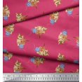 thumbnail image 3 of Soimoi Velvet Fabric Wool & Cat Animal Print Fabric by Yard 58 Inch Wide, 3 of 3