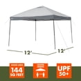 thumbnail image 2 of Ozark Trail 12' x 12' Instant Straight Leg Canopy for Camping - Gray - 120 sq ft., 2 of 12