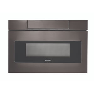 SHARP SMD2477AHC 24-Inch Microwave Drawer, 1.2 cu. ft., Black Stainless Steel, Hidden Controls, Sensor Cook, Defrost, Melt/Soften/Warm, Built In Ready