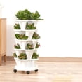 thumbnail image 1 of Stacking Planter with Drainage Holes Load-Bearing Simple Removable Space-Saving Planting Pot Multifunctional Large Petal Flower Container Growing Type1, 1 of 9