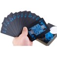 thumbnail image 1 of Geer Enterprise Premium Plastic Pvc Playing Cards Black Color For Adults - Highly Flexible, Durable Playing Cards With Great Slip & Design | Waterproof Playing Cards, 52+2 Cards, 1 of 5