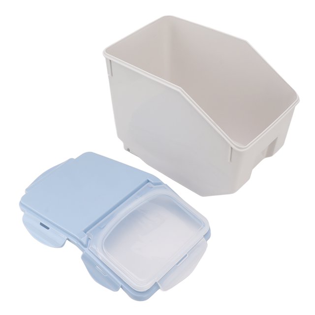 Airtight Rice Storage Container, Dustproof Bulk Food Container Bin Environmental Material Plastic Storage Bins with Leak Proof Lid for Rice Flour Cereal Pet Food Storage