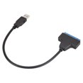 thumbnail image 2 of SATA to USB Hard Drive Cable USB 3.0 Transmission Easy Drive Line USB SATA Adapter for 2.5 1.8 HDD Drives (Black), 2 of 5