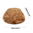 thumbnail image 3 of Hxlamzoo Fluffy Oval Area Rug, Soft Tie Dye Rug, Shaggy Colorful Rug, for Bedroom, Living Room, Teen Dorm, Baby Nursery, 11 Colors & 3 Sizes, 3 of 6