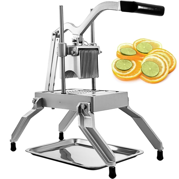 VEVOR Commercial Vegetable Fruit Dicer 3/16" Blade Onion Cutter Heavy Duty Stainless Steel Removable and Replaceable Kattex Chopper Tomato Slicer, Silver