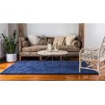thumbnail image 2 of Unique Loom Tapis en Peluche Solide pour Enfant Moderne 10' x 13' Rectangle Bleu Marine, 2 of 2