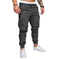 thumbnail image 5 of Men‘s Cargo Pants Casual Joggers Sports Drawstring Trousers Sweatpants, 5 of 5