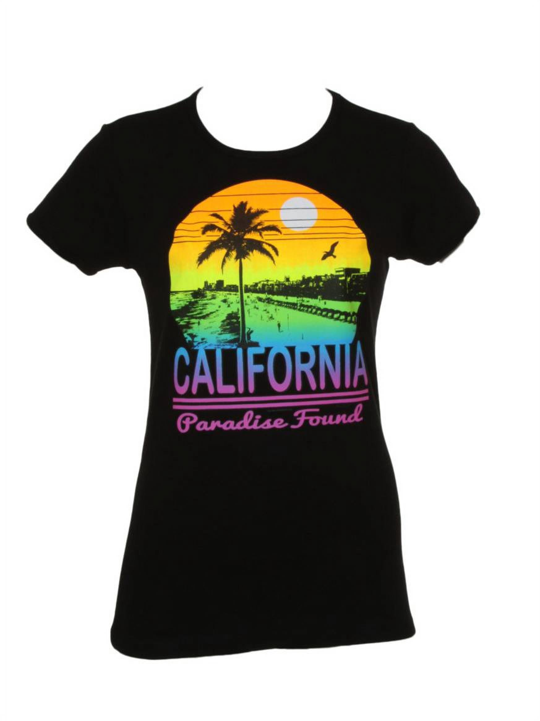 Cali Pride Womens Short-Sleeve T-Shirt - Paradise Found - Medium Black