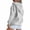 Grey, variant on HBFAGFB Hoodies for Women Autumn Casual Sweatshirt Jacket Zip up Hoodie with Pockets Grey Size XL