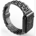 thumbnail image 4 of DAMAIE Compatible With Apple Watch Strap, Strong Stainless Steel Metal Replacement Strap Bracelet, Suitable For Apple Watch3 (Ls 38mm Black), 4 of 4