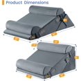 thumbnail image 2 of Wedge Pillows for Adult Adjustable Bed Wedge Pillow for Post Surgery Triangle Pillow Headboard with Bolster Cushion for Sleeping Acid Reflux Neck & Back Support and Dark G, 2 of 9