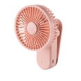 thumbnail image 1 of Pink Magnetic Clip Fan Usb Rechargeable 3 Wind Levels 90 Degree Rotation Quiet Desktop Portable For Home Bedroom, 1 of 7