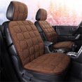 thumbnail image 2 of Agiferg Warm Plush Car Seat Cover Bundle Free Winter Keep Warm Front Rear Pad Silk Cotton Filling, 2 of 7