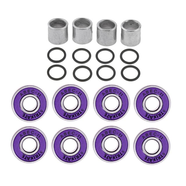koolsoo 8x Skateboard Bearing Roller Skates Double Shielded Inline Skates Wheels Ball