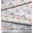 thumbnail image 2 of Soimoi Georgette Viscose Fabric Fish & Octopus Ocean Fabric Prints by Yard 42 Inch Wide, 2 of 2