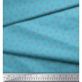 thumbnail image 2 of Soimoi Polyester Crepe Fabric Swirl,Triangle & Floral Artistic Printed Fabric 1 Yard 42 Inch Wide, 2 of 3