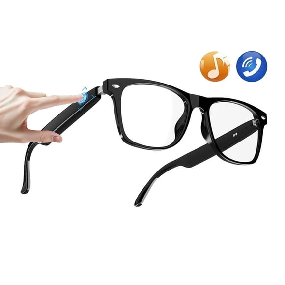 LEEYNEER Smart Glasses Listenable Songs Polarized Bluetooth Sunglasses Builtin Mic Speakers Voice Assistant Smart Glasses with Blue Light Filter Bluetooth Glasses for Men and Women